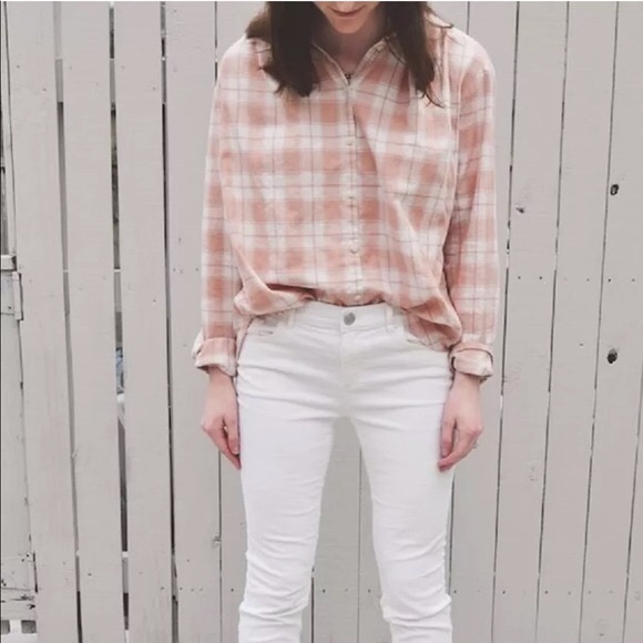 Madewell Tops - NWT madewell ex boyfriend flannel shirt buttonup